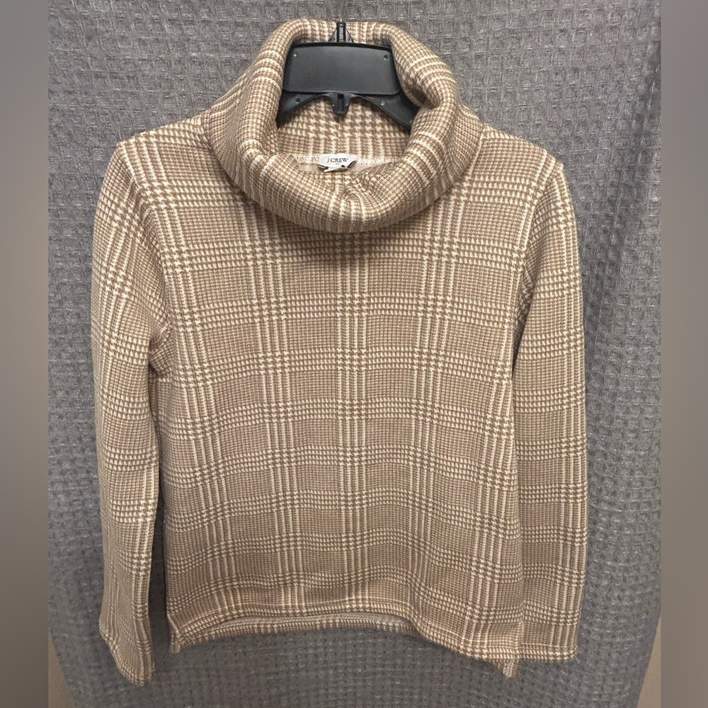 J.CREW Long-sleeve funnelneck pullover size S